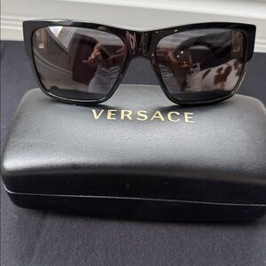 Versace Black and Gold Sunglasses